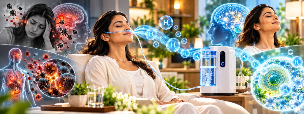 Molecular Hydrogen and Oxygen Inhalation Antioxidant Therapy